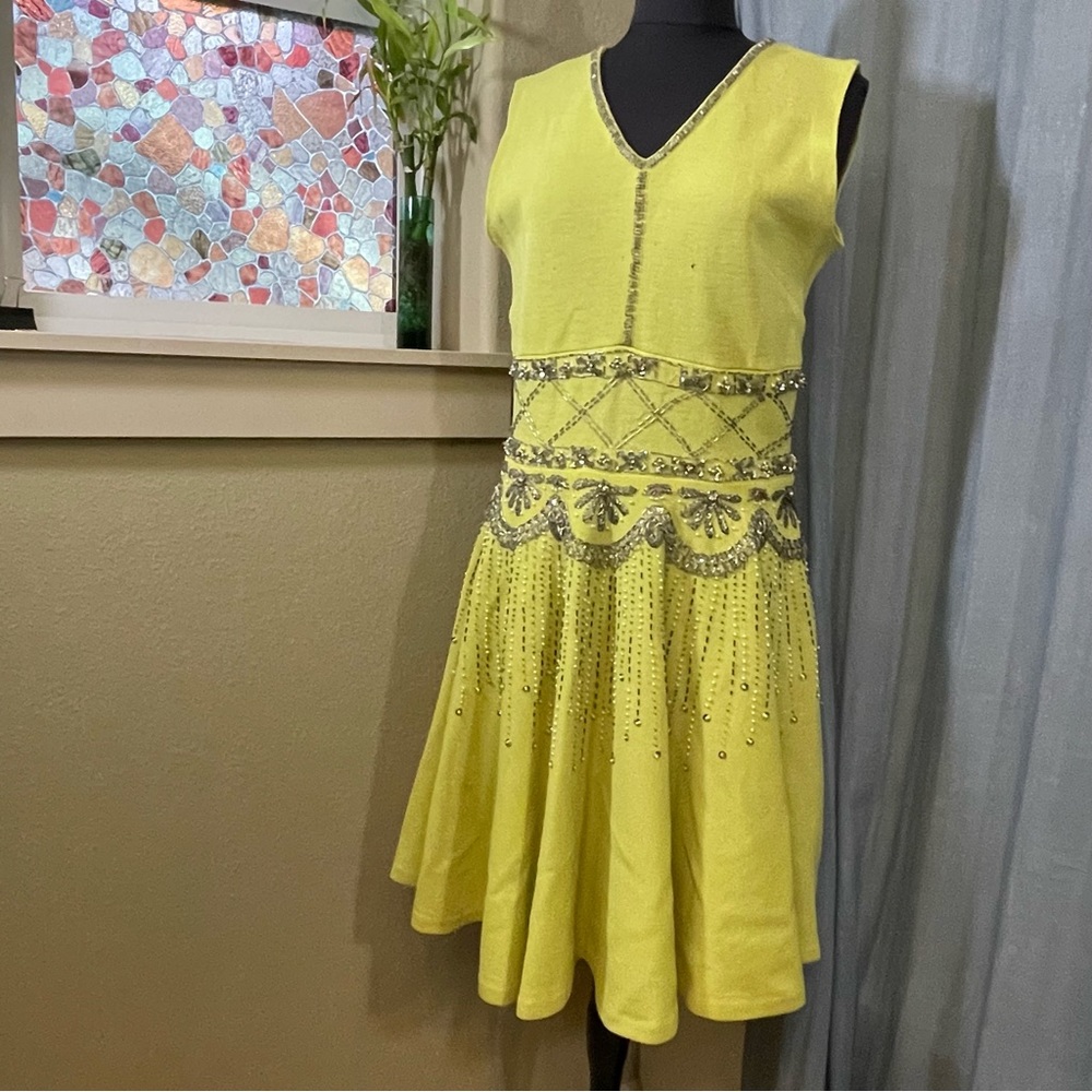 Vintage wool swing dress